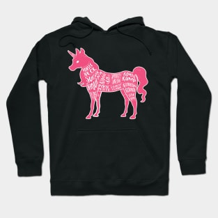 Pink Unicorn - Fantasy Butcher Cuts of Meat Hoodie